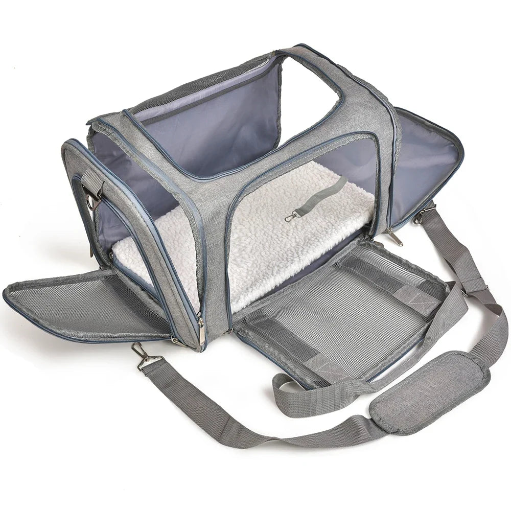 Soft Side Pet Carrier Backpack | Airline Approved Travel Bag for Small Dogs and Cats
