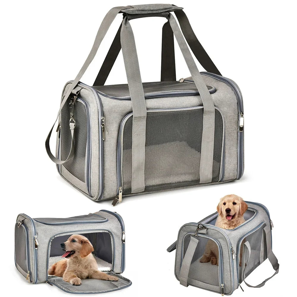 Soft Side Pet Carrier Backpack | Airline Approved Travel Bag for Small Dogs and Cats